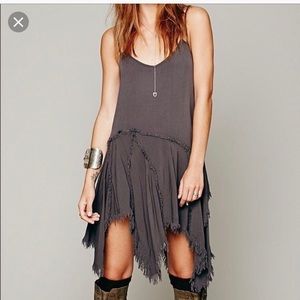 Free People Intimately Tattered Up boho slip dress